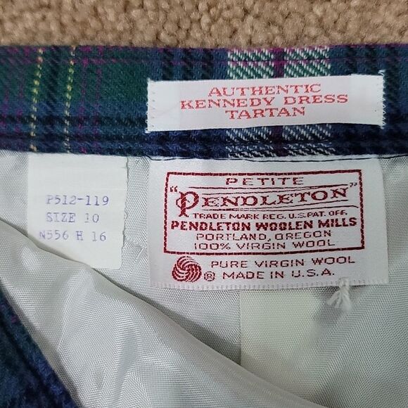 Pendleton Petite Kennedy Dress Tartan Plaid Skirt Size 10 - Picture 5 of 6